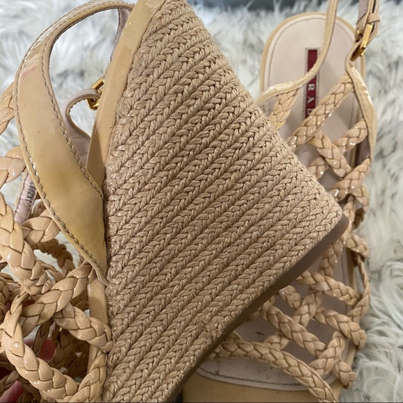 Prada Wedge heeled Sandals S9 - Picture 5 of 8